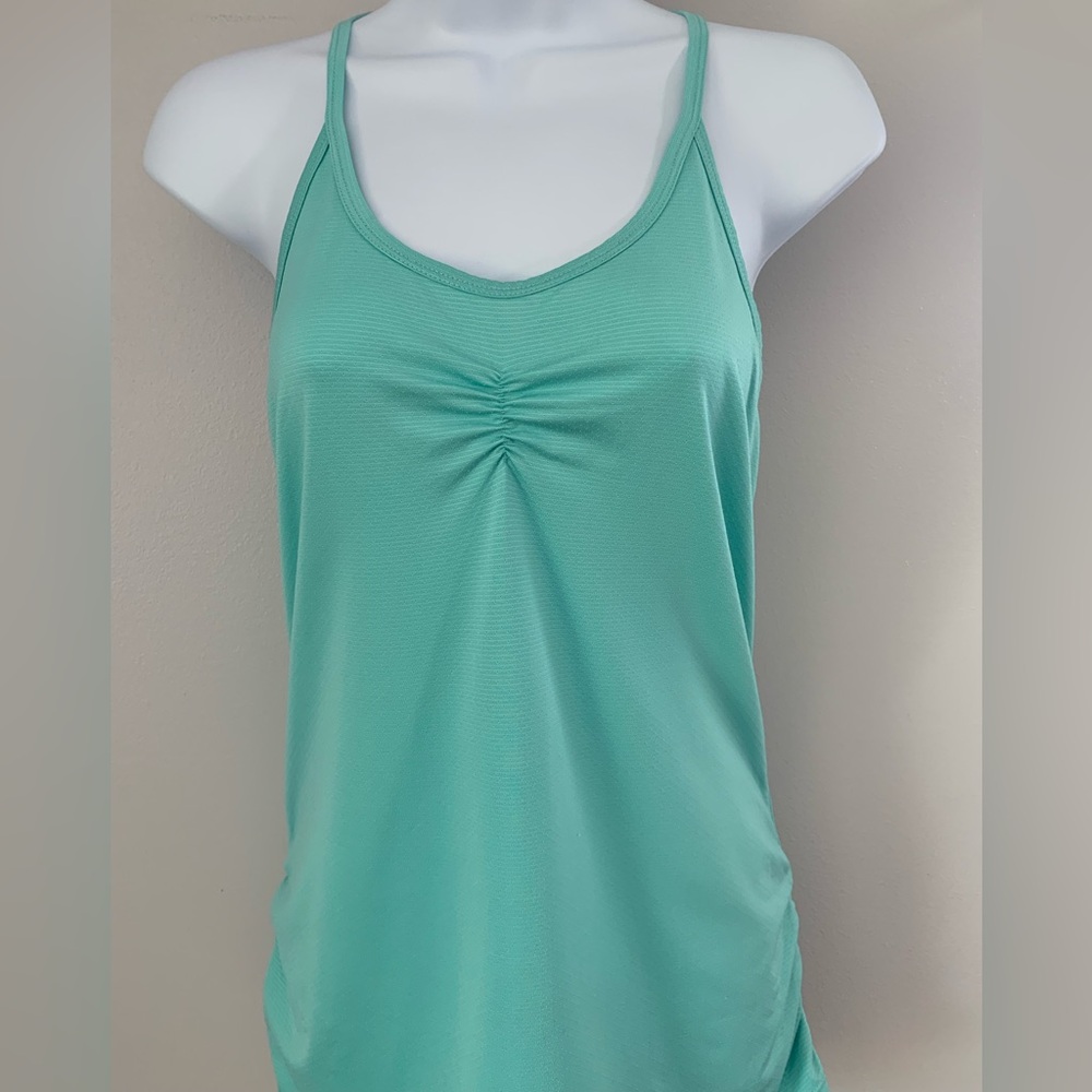 Soybu Turquoise Ruched Tank Top